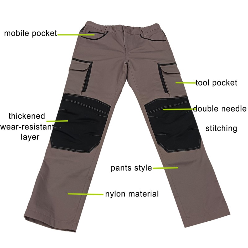 Work Pants Manufacturer - Sturdyarmor Orange Grey