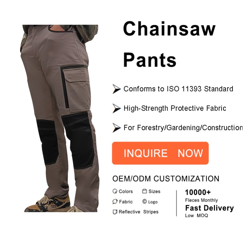 Work Pants Manufacturer - Sturdyarmor Orange Grey