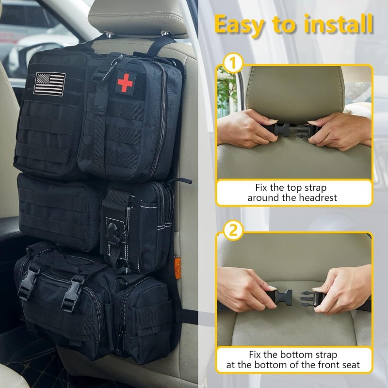 Car Organizer Manufacturer - Tactical Molle Seat Back