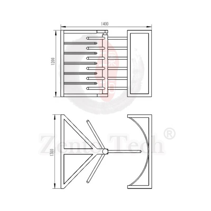 Outdoor Turnstile Manufacturer - Zento IP68 Card Fingerprint