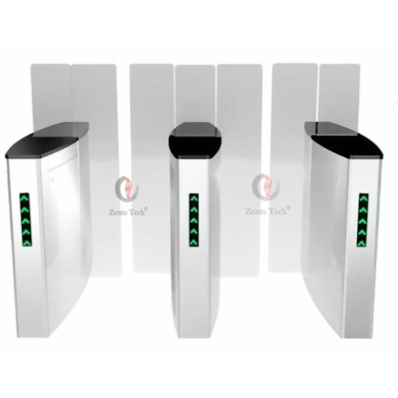 Sliding Turnstile Factory - Tempered Glass Full Height