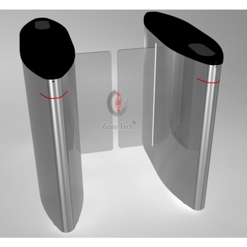 Sliding Turnstile Factory - Tempered Glass Full Height