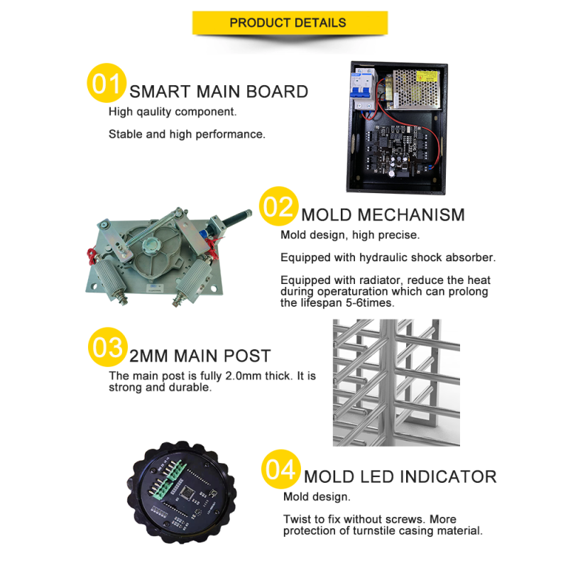 Electronic Turnstile Supplier - Mechanical Barrier Gate