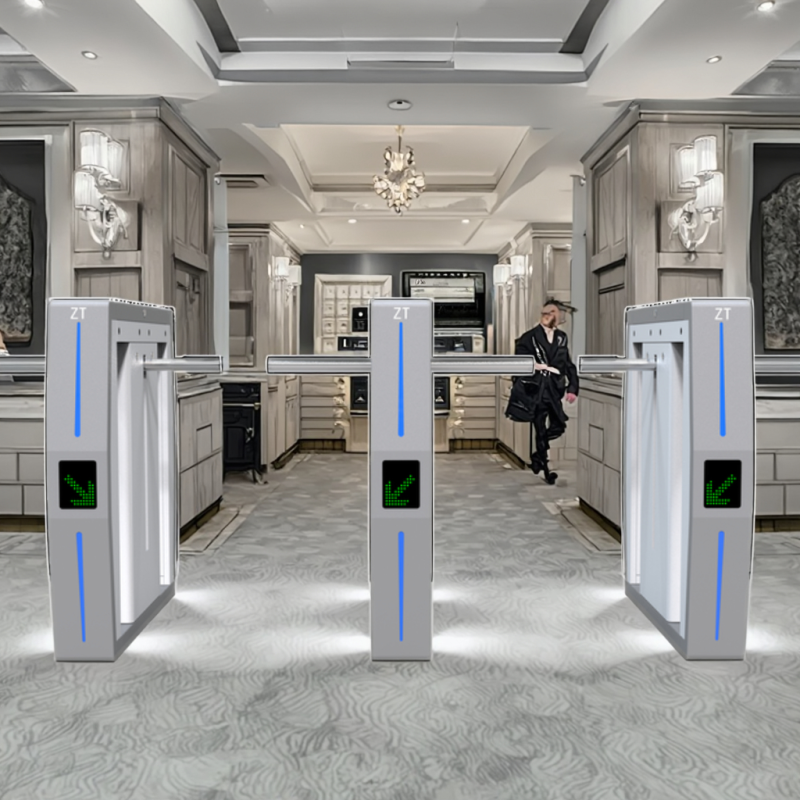 Slim Turnstile Manufacturer - Zento Pedestrian Drop Arm