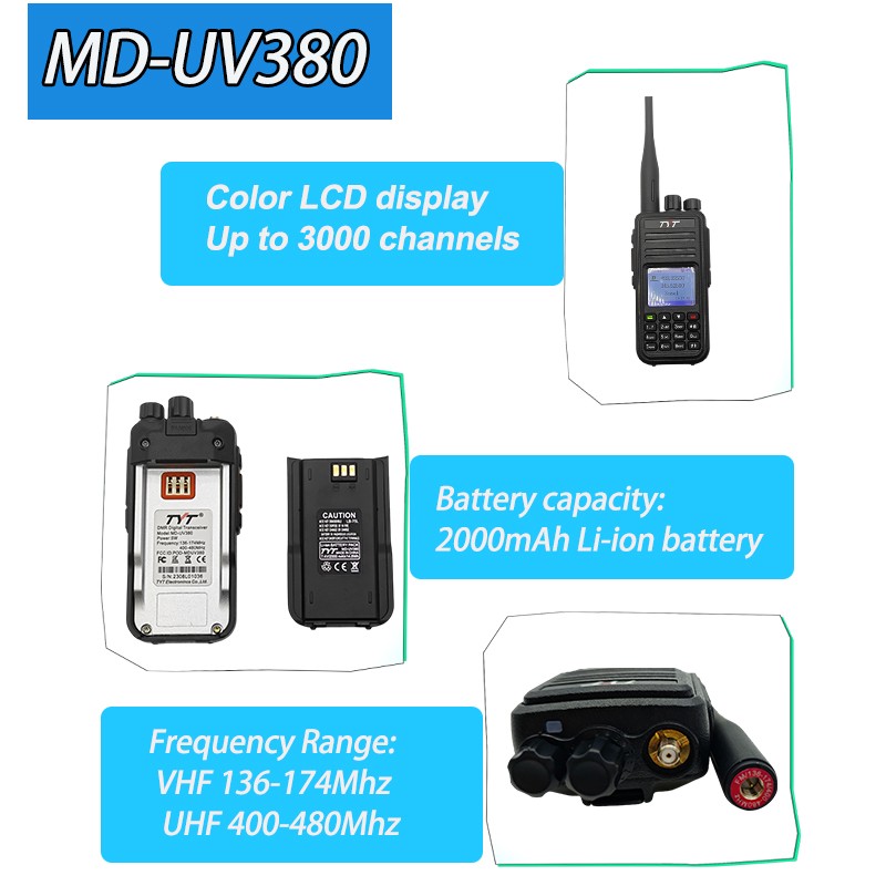 Walkie Talkie Manufacturer - TYT MD-380 DMR Dual Band