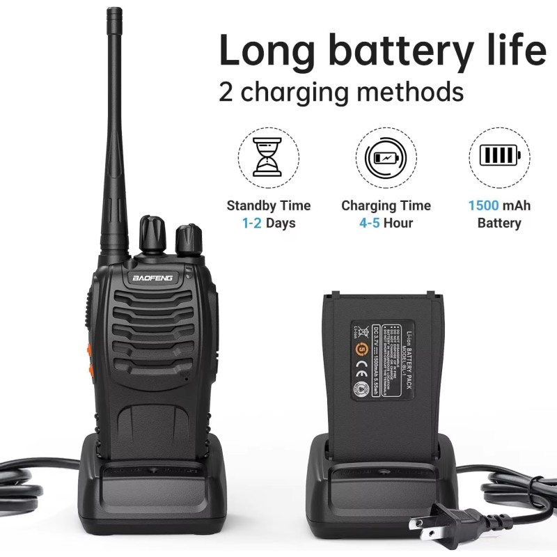 Walkie Talkie Manufacturer - 888S 2W GMRS Transceiver