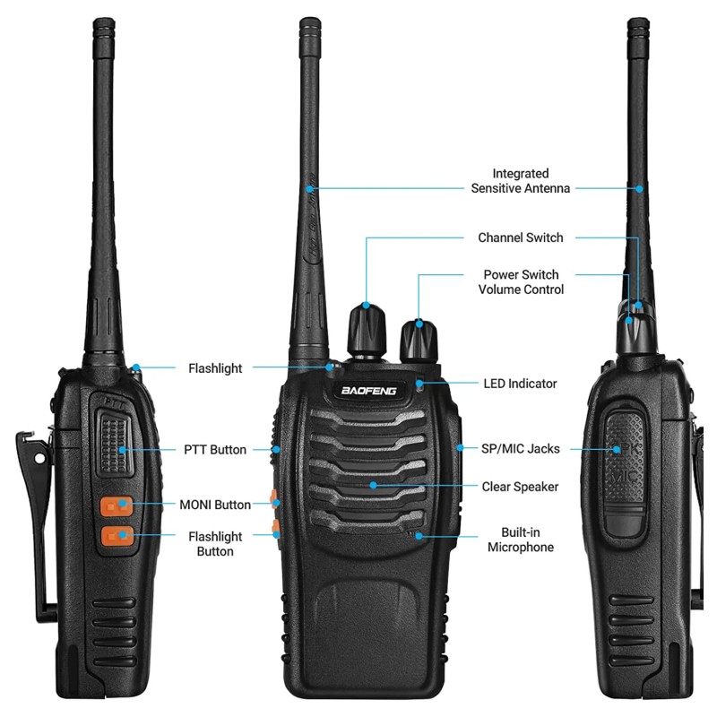 Walkie Talkie Manufacturer - 888S 2W GMRS Transceiver