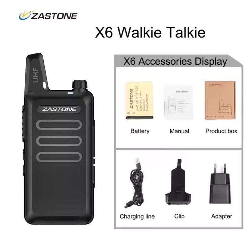 Mini Two Way Radio Manufacturer - Zastone ZT-X6 UHF Portable