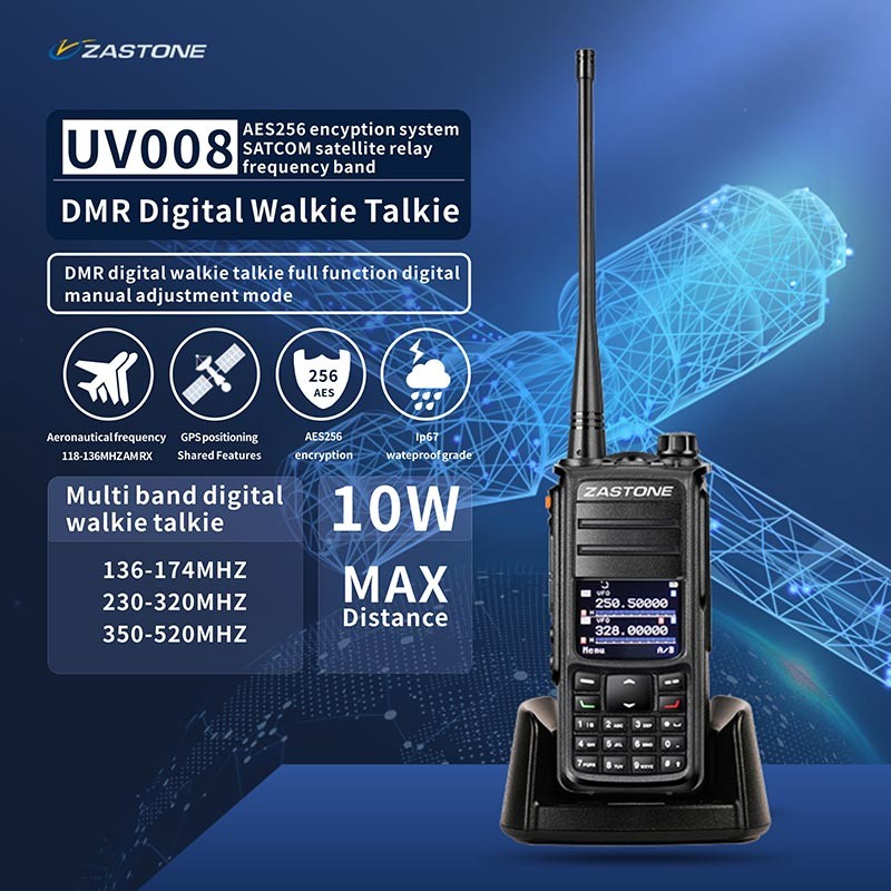 DMR Radio Supplier - ZASTONE UV008 Digital Two Way IP67