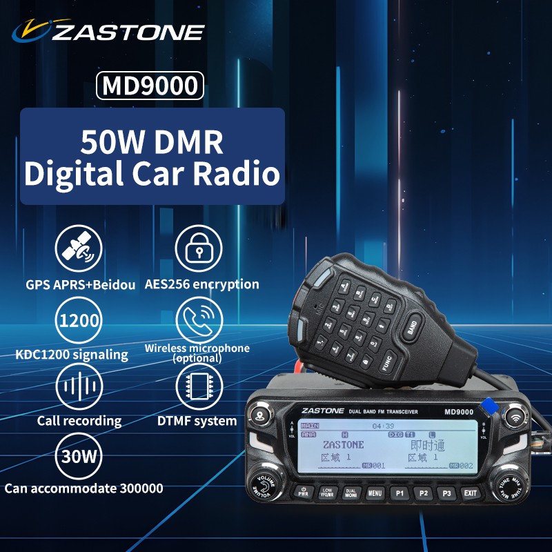 DMR Radio Factory - ZASTONE MD9000 Digital 50W GPS