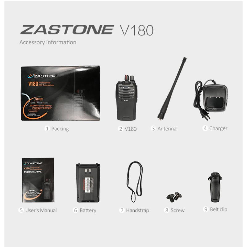 Portable Radio Supplier - 2023 V180 5W UHF VHF