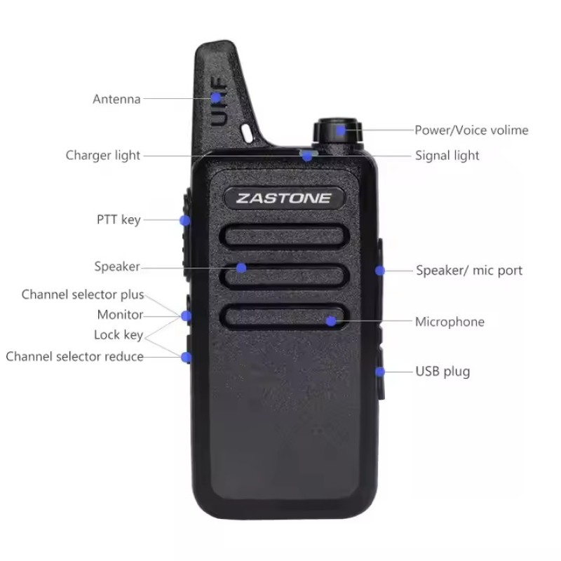 Mini Two Way Radio Manufacturer - Zastone ZT-X6 UHF Portable