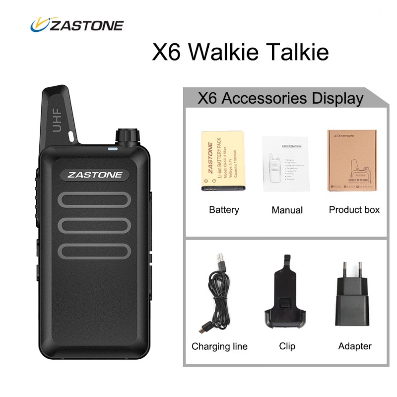 Mini Walkie Talkie Supplier - ZASTONE X6 UHF Small Handheld