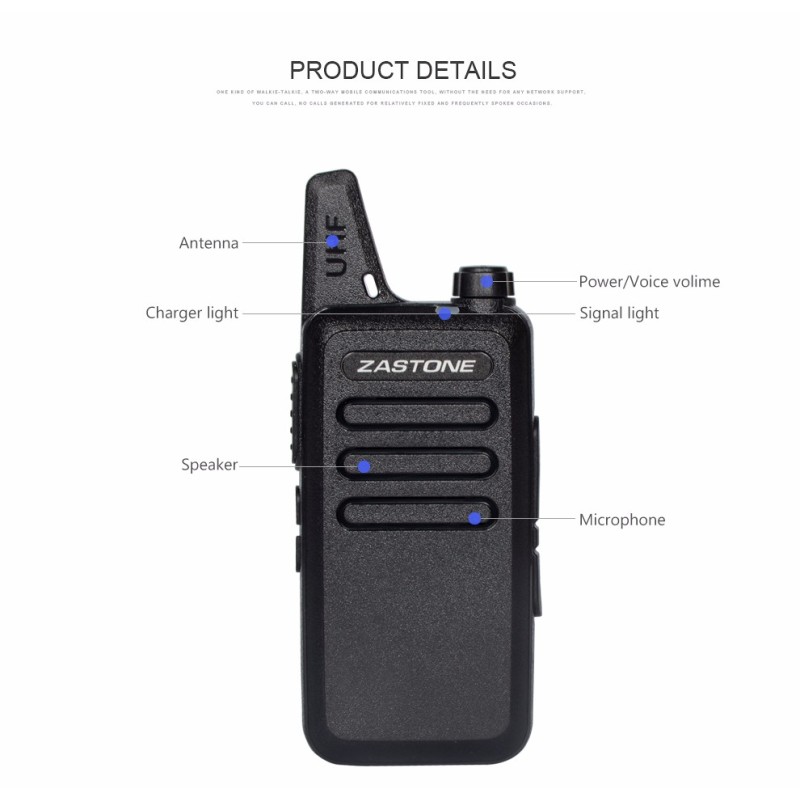 Handheld Radio Supplier - UHF ZASTONE ZT-X6 400-470MHz