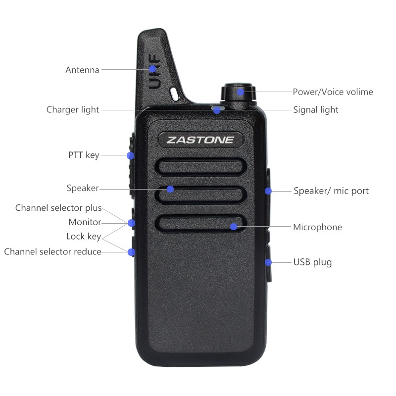 Mini Walkie Talkie Supplier - Zastone X6 UHF Service