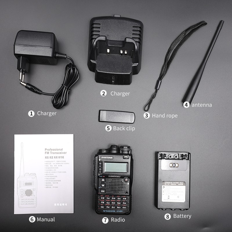 Handheld Radio Manufacturer - Zastone UV-8DR 128 Channels