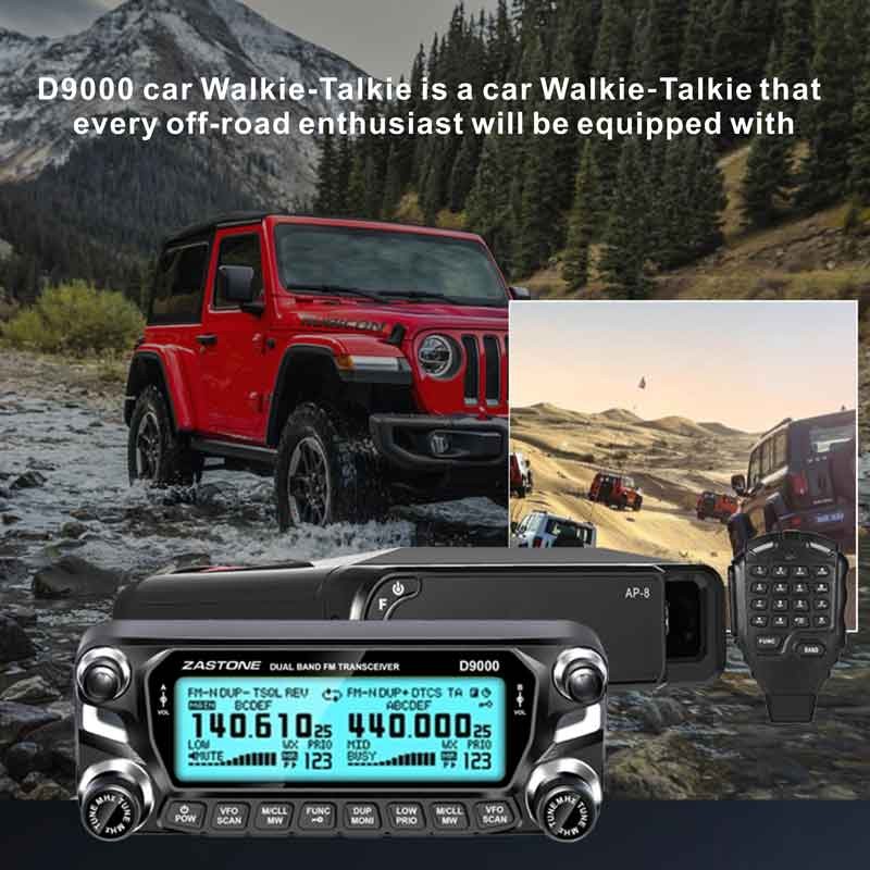 Car Radio Manufacturer - ZASTONE D9000 50W Dual Band Mobile