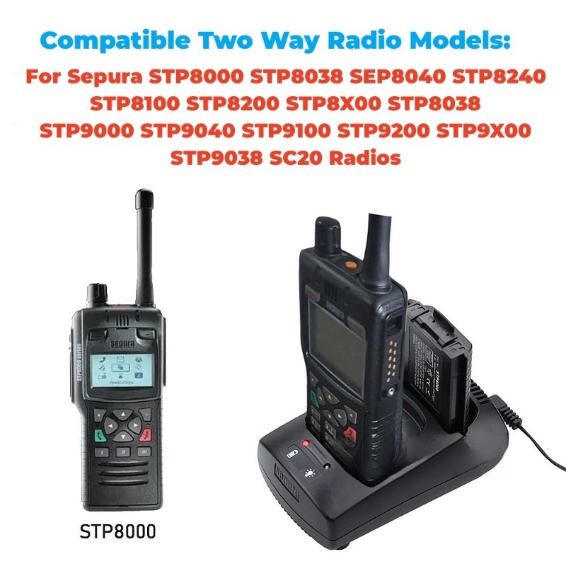 Radio Charger Supplier - Adapted Sepura STP8000 Fully