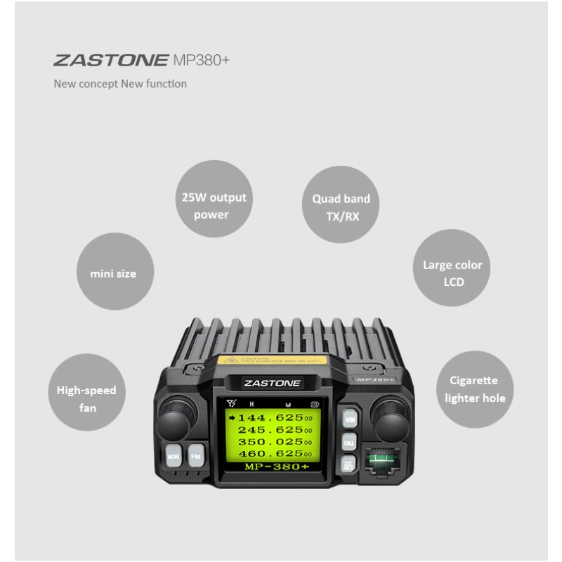 Multiband Radio Factory - ZASTONE Mp380 25W Vehicle Intercom