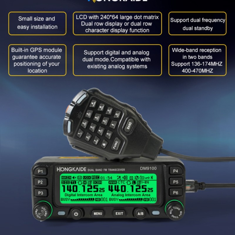 Digital Mobile Radio Factory - DM9100 DMR APRS GPS