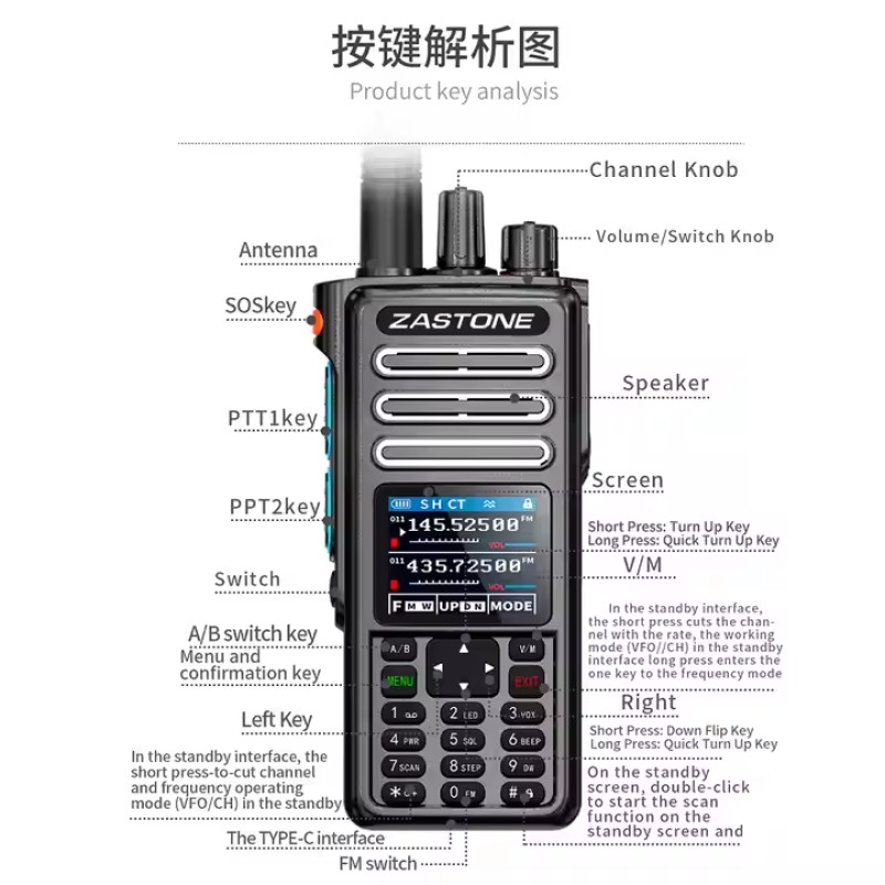AM Radio Factory - ZASTONE M9 10W FM Aviation