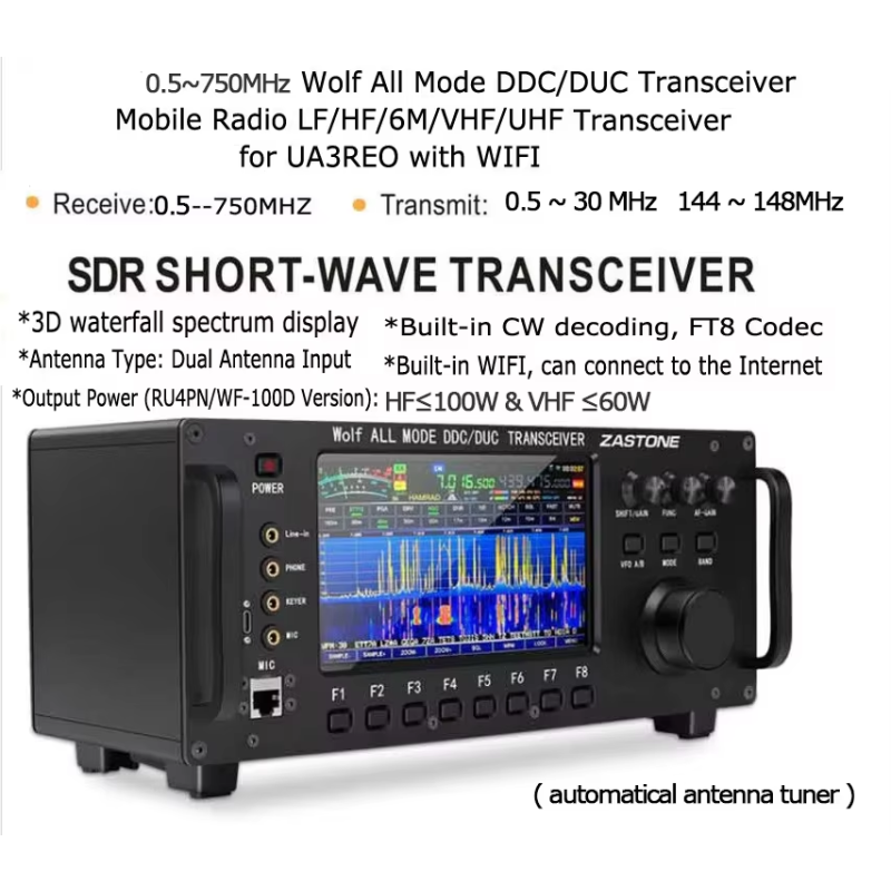 SDR Transceiver Factory - ZASTONE ZT7500 Wolf HF SDR