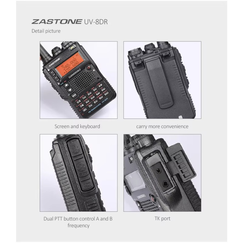 Kids Walkie Talkie Supplier - Zastone UV-8DR 128 Channels