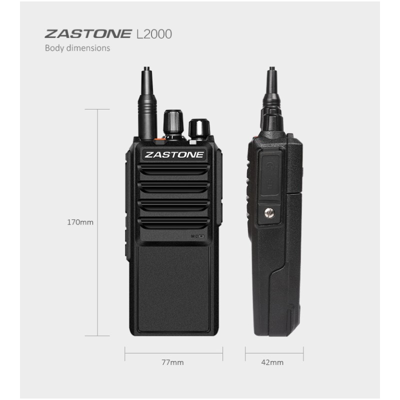 High Power Radio Supplier - 20Km Zastone L2000 20W
