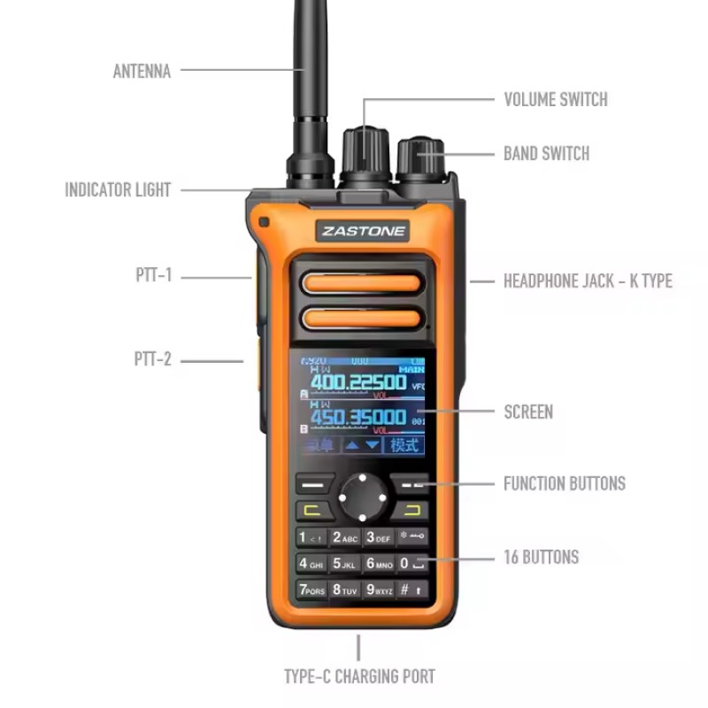 Marine Radio Manufacturer - Zastone M10 10W UHF VHF