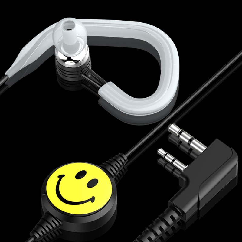 Headset Manufacturer - Smile Face 2 Pin Clear Tube