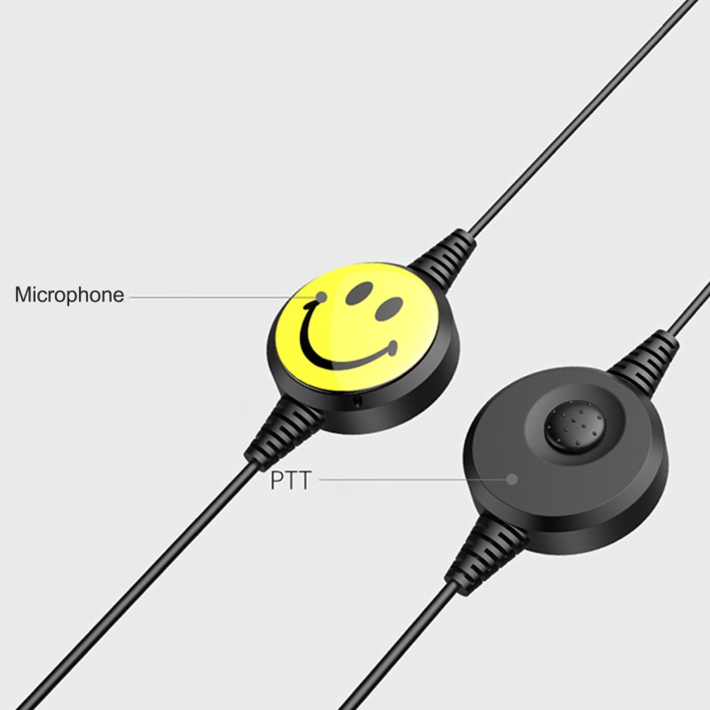 Headset Manufacturer - Smile Face 2 Pin Clear Tube