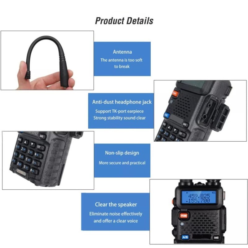 Ham Radio Manufacturer - UHF VHF 8W UV-5R Dual Band