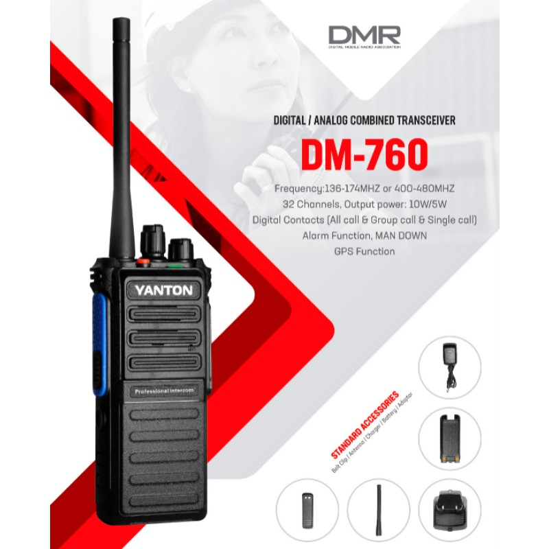 Encrypted Radio Factory - DM-760 Dual Band DMR