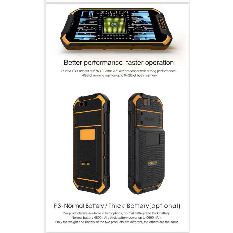 Rugged Phone Manufacturer - Bingxin F3 4G LTE 5.5