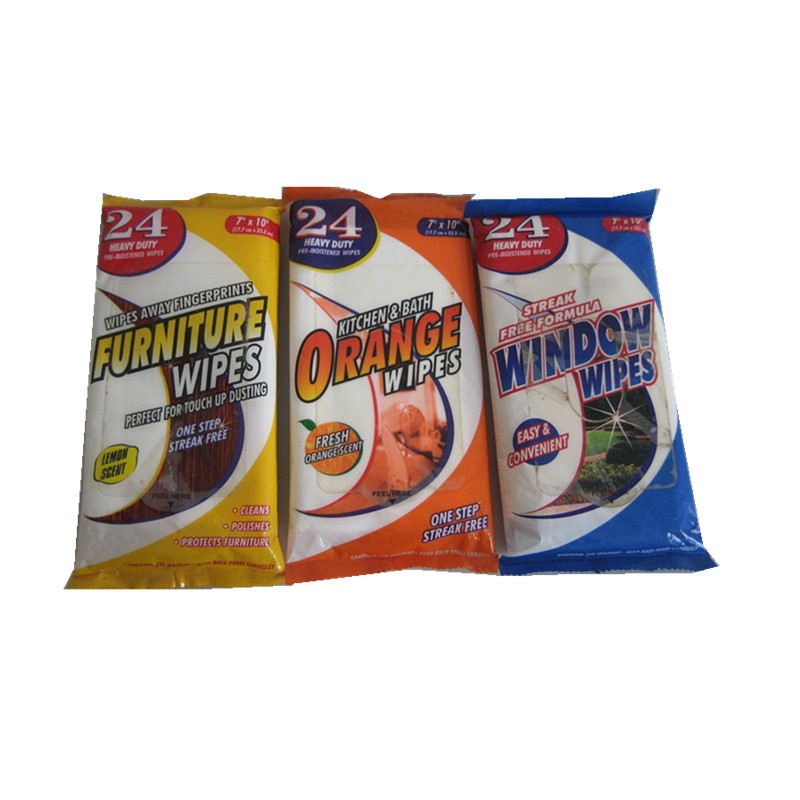 Household Cleaning Wipes Supplier - Private Label Spunlace Lemon Fragrance