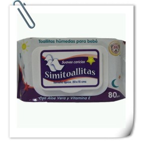 Baby Face Wipes Manufacturer - 80pcs PET Pure Water Soft Scented