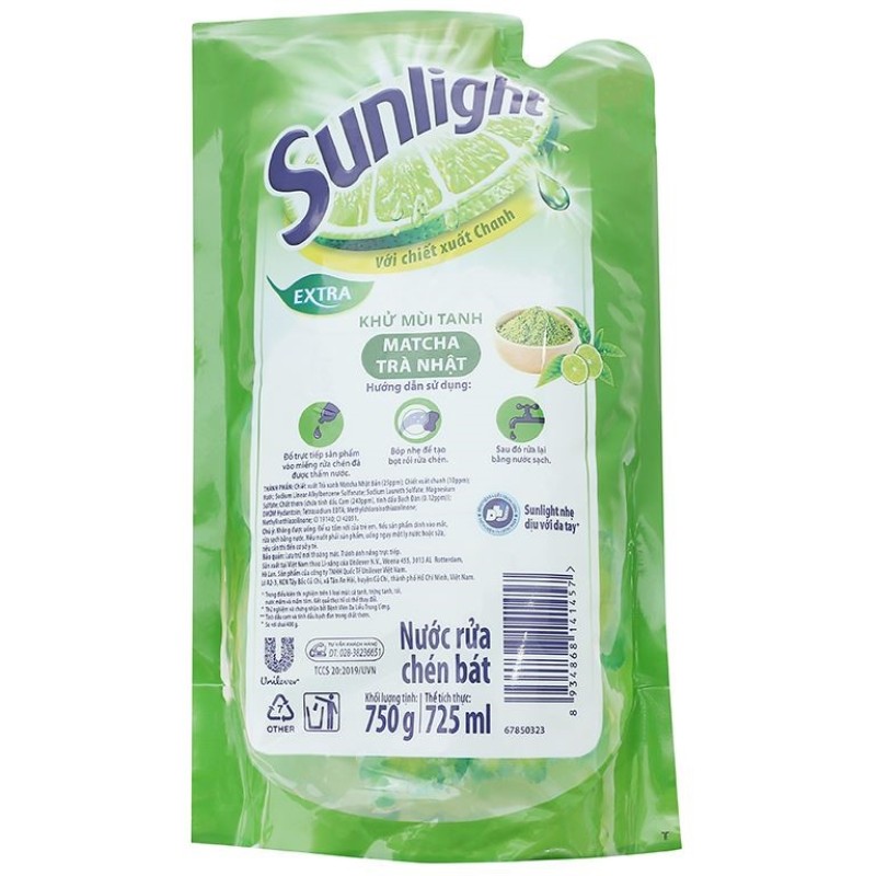 Dishwashing Liquid Factory - Sunlight Lemon 725ml OEM