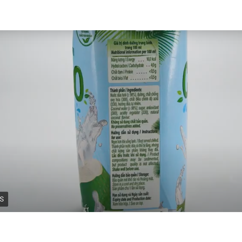 Coconut Water Supplier - Natural Fruit Juice Custom