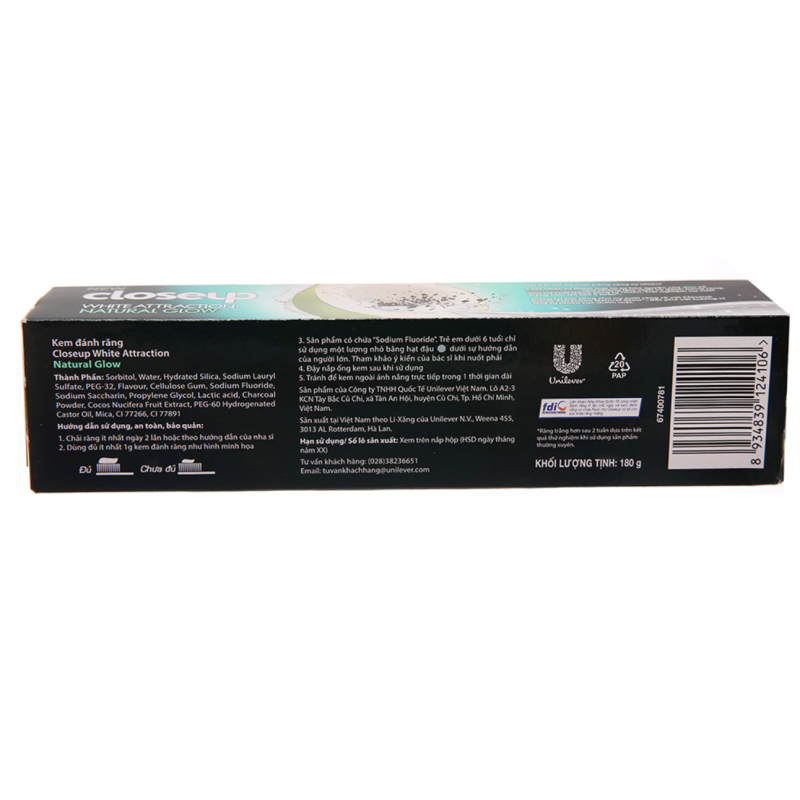 Toothpaste Factory - Herbal Charcoal Whitening 180g