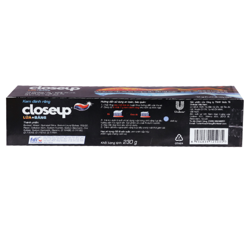 Toothpaste Manufacturer - Fire Freeze Herbal 230g Bulk