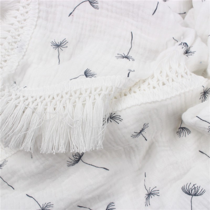 Baby Blanket Factory - Cotton Printed Tassel