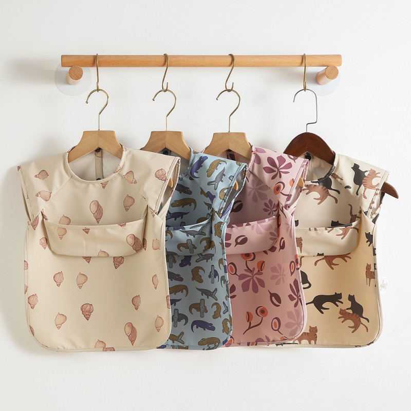 Baby Bib Supplier - Custom Printed PU Feeding Smock