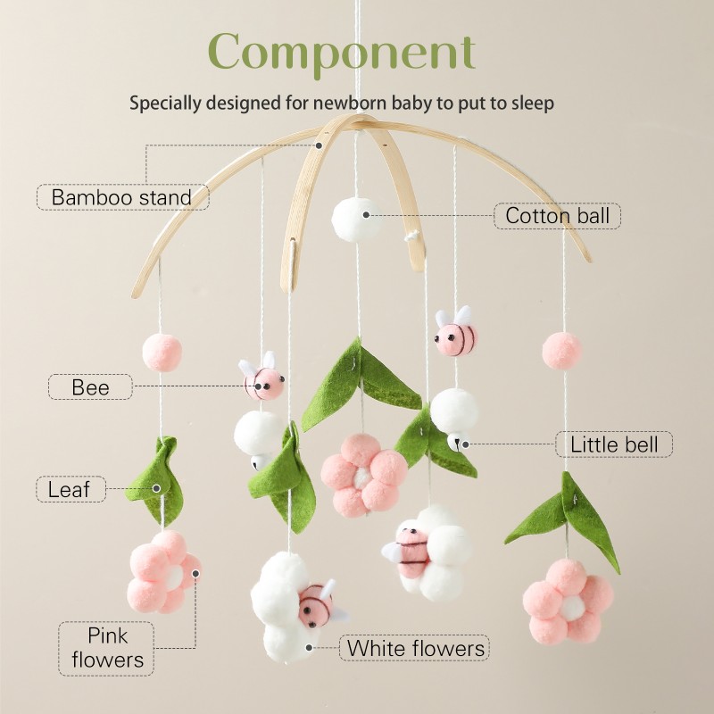 Bed Bell Manufacturer - Wooden Flower Bee