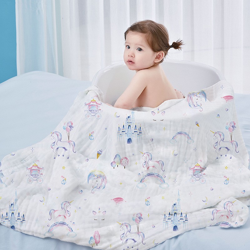 Baby Towel Supplier - 6-Layer Cotton Gauze
