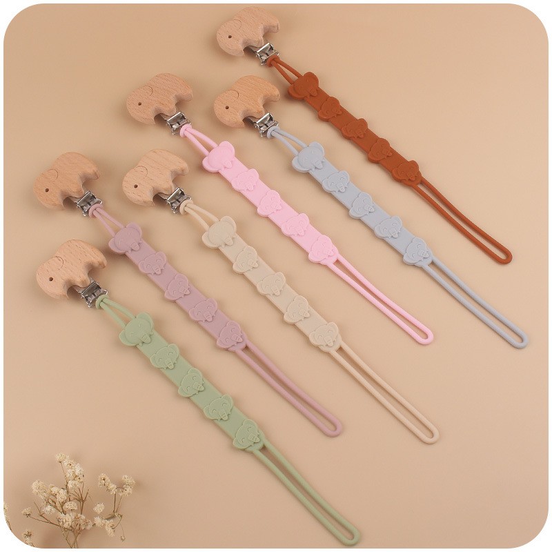 Pacifier Clip Manufacturer - Elephant Design Food Grade