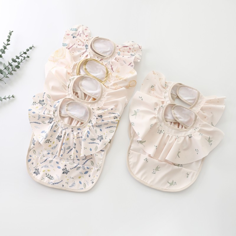 Baby Bib Manufacturer - Cute Print PU Smock Custom