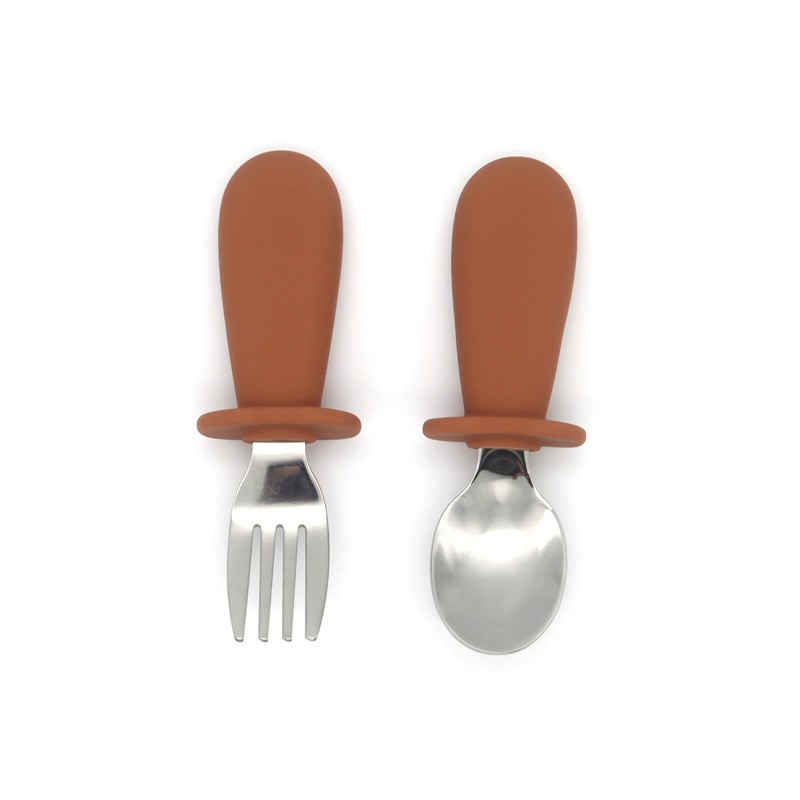 Baby Cutlery Supplier - Silicone Handle Fork