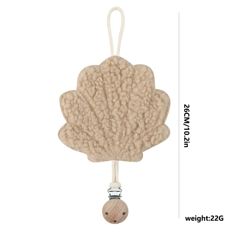 Baby Teether Supplier - Soft Plush Seashell Chain
