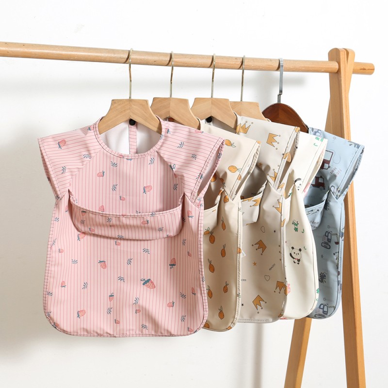 Baby Bib Supplier - Custom Printed PU Feeding Smock