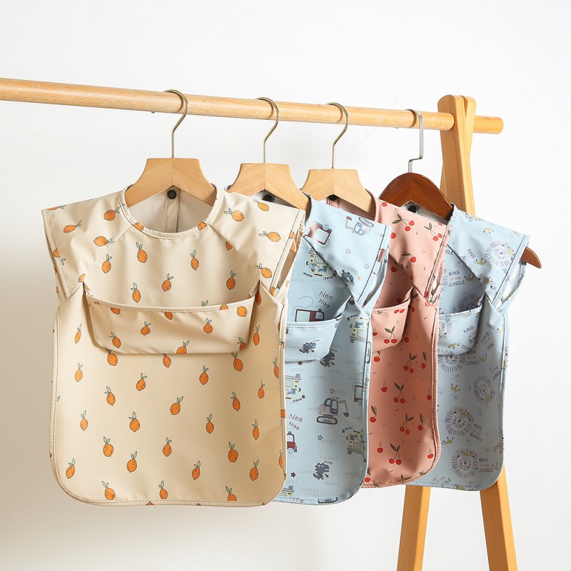 Baby Bib Supplier - Custom Printed PU Feeding Smock
